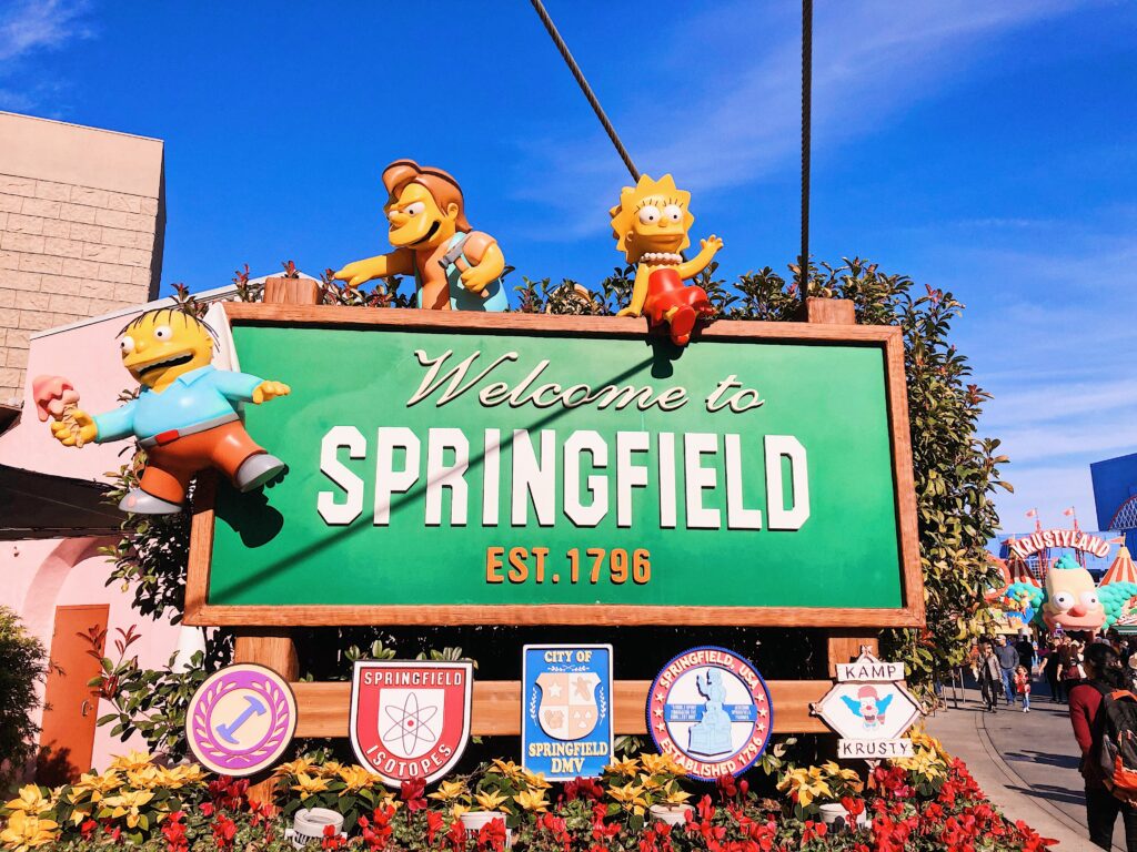 Simpsons Universal Studios Hollywood