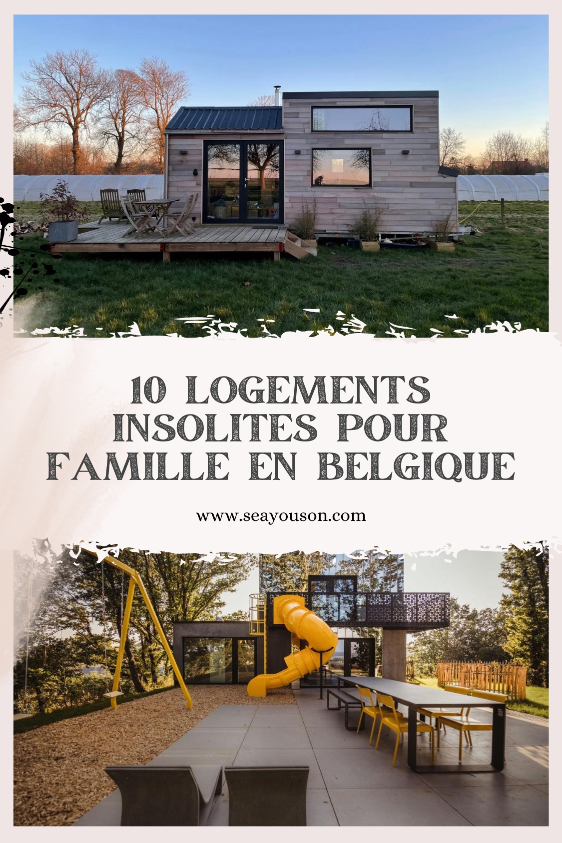 logements insolites en famille en Belgique