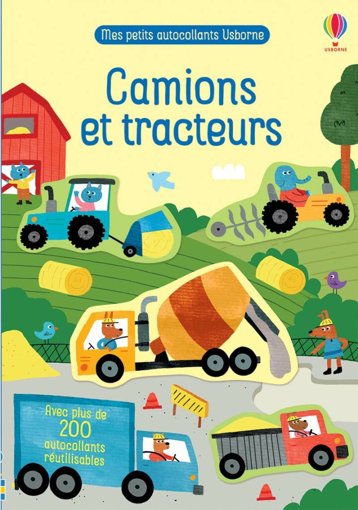 livres d'activités pour enfants de 3 à 5 ans autocollants camions tracteurs