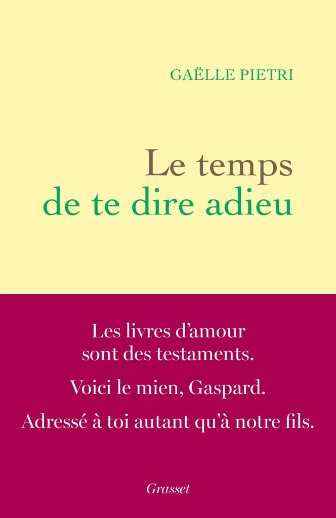 Couverture du livre sur Gaspard Ulliel: Le temps de te dire adieu de Gaëlle Pietri