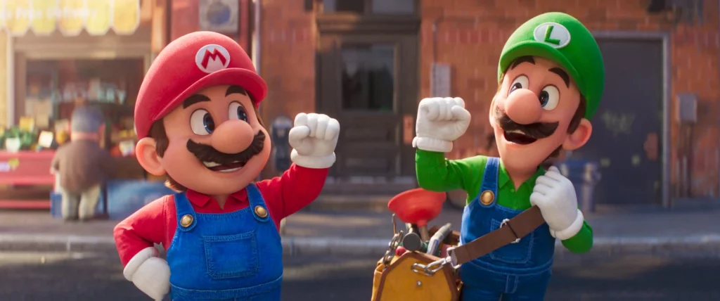 Mario et Luigi dans Super Mario Bros le film