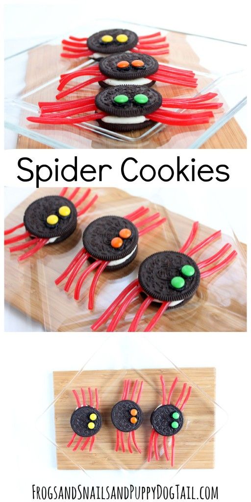 recettes Halloween enfants: oréo araignée