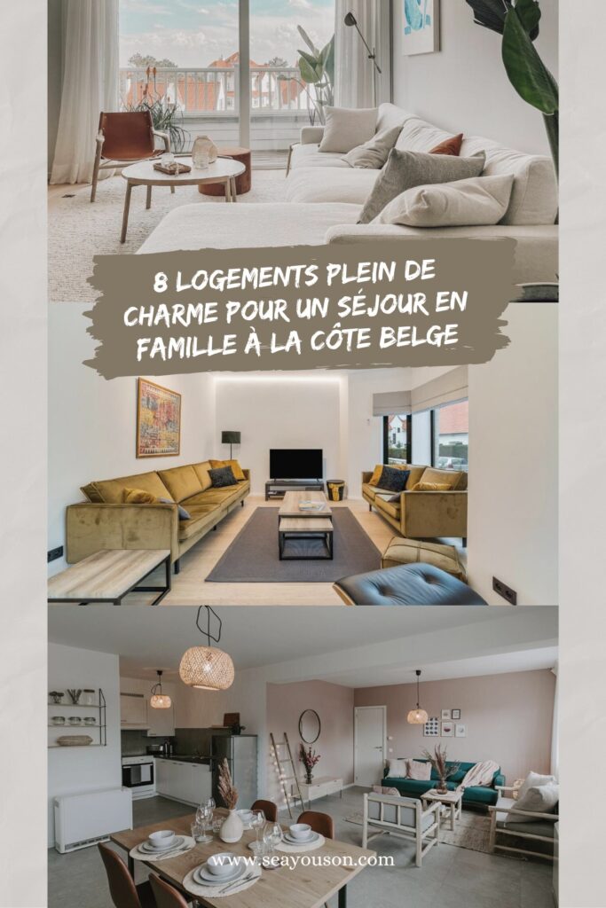 8 logements plein de charme pour un séjour avec enfants à la côte belge.