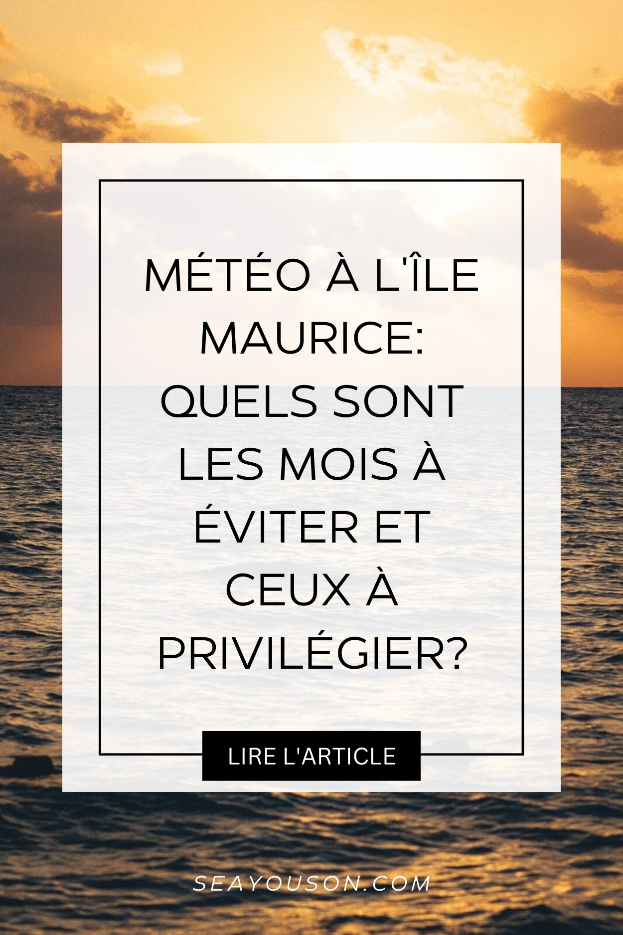 Quelle est la meilleure période pour aller à l'île Maurice? Je vis ici — free download