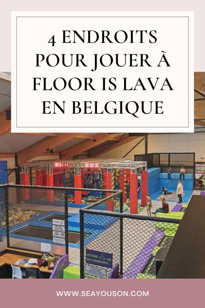 4 parcours gonflables pour jouer à Floor is Lava en Belgique